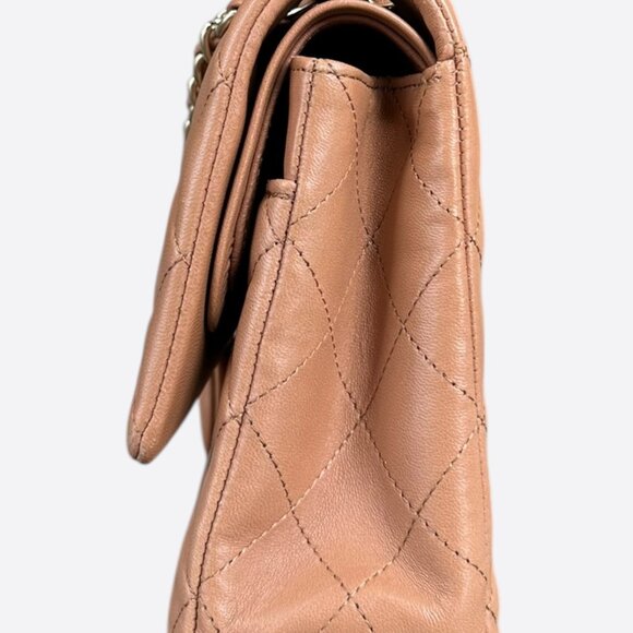 Chanel Beige Quilted Medium Flap Bag - Picture 4 of 8